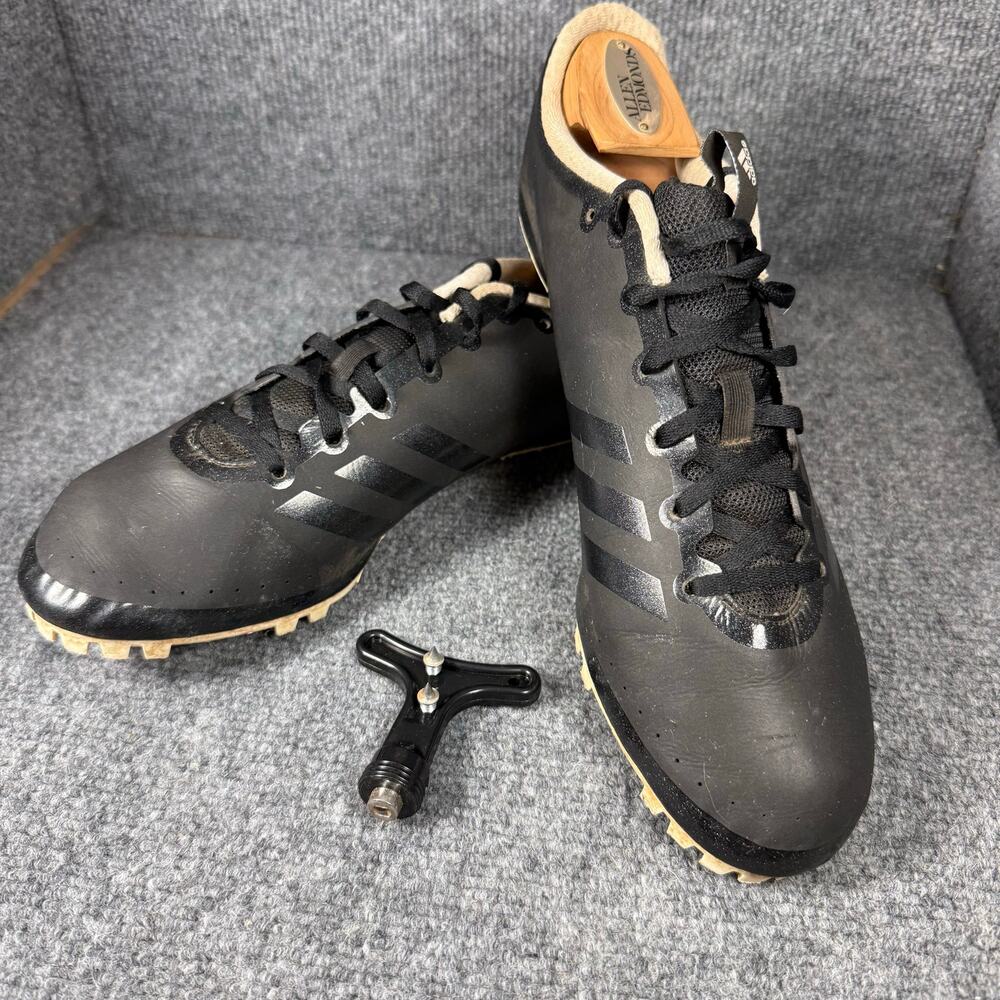 Adidas Sprintstar Track Shoes Men's 10.5 Black Racing Cleats Activewear Outdoors
